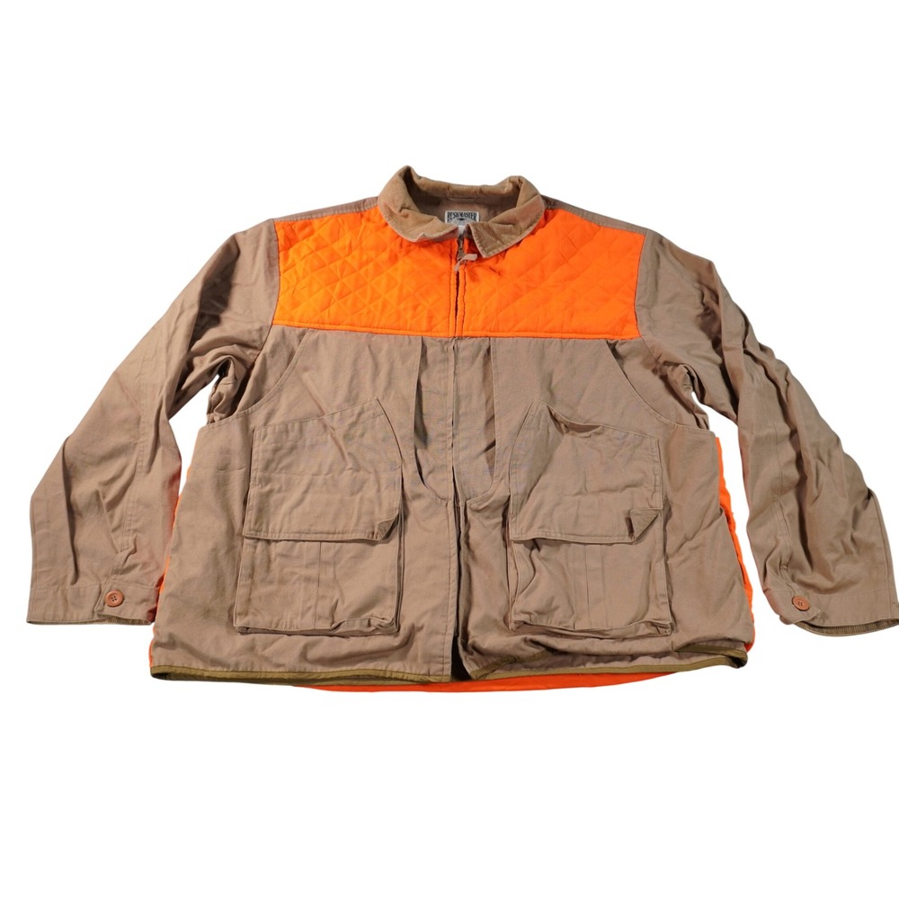 Bushmaster Hunting Field Jacket Mens XXL Tan Orange Quilted Canvas Workwear